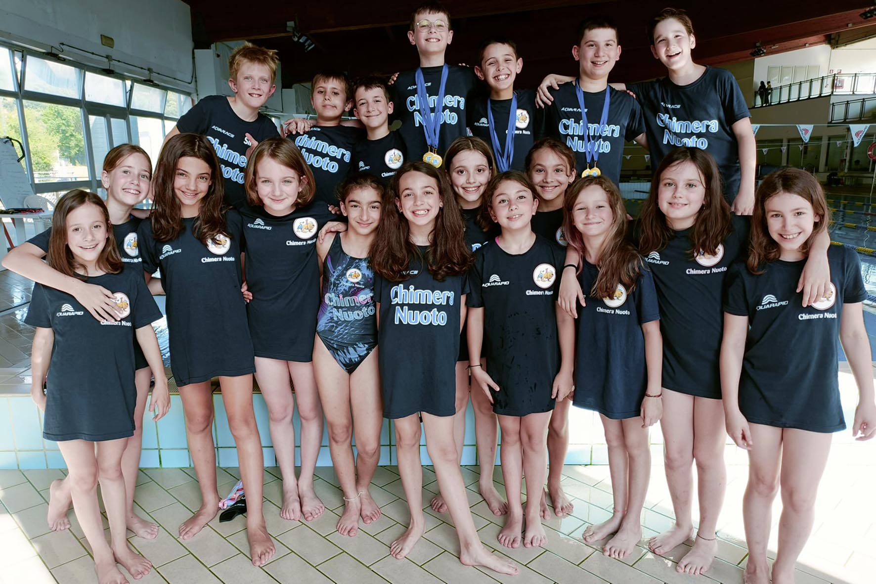 Sette Medaglie Per La Chimera Nuoto Al Campionato Regionale Esordienti B